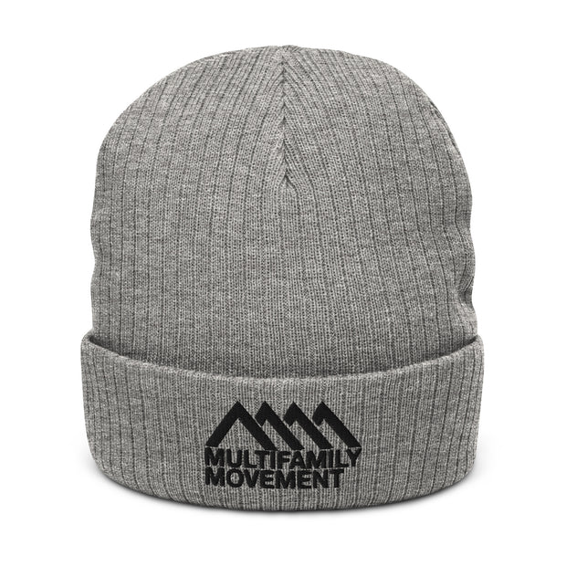 Multifamily Movement Ribbed Knit Beanie